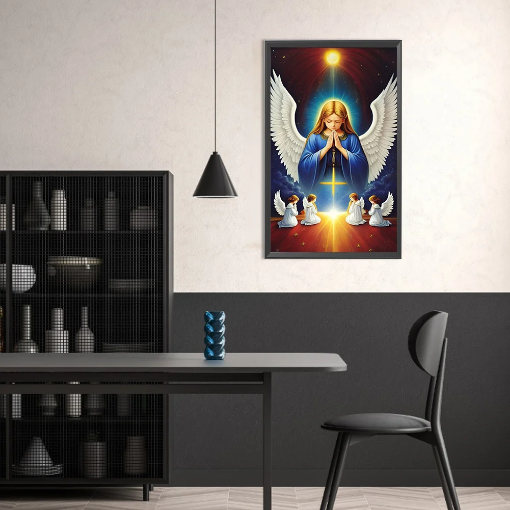 Full Round Diamond Painting 30*50cm - Angel Prayer