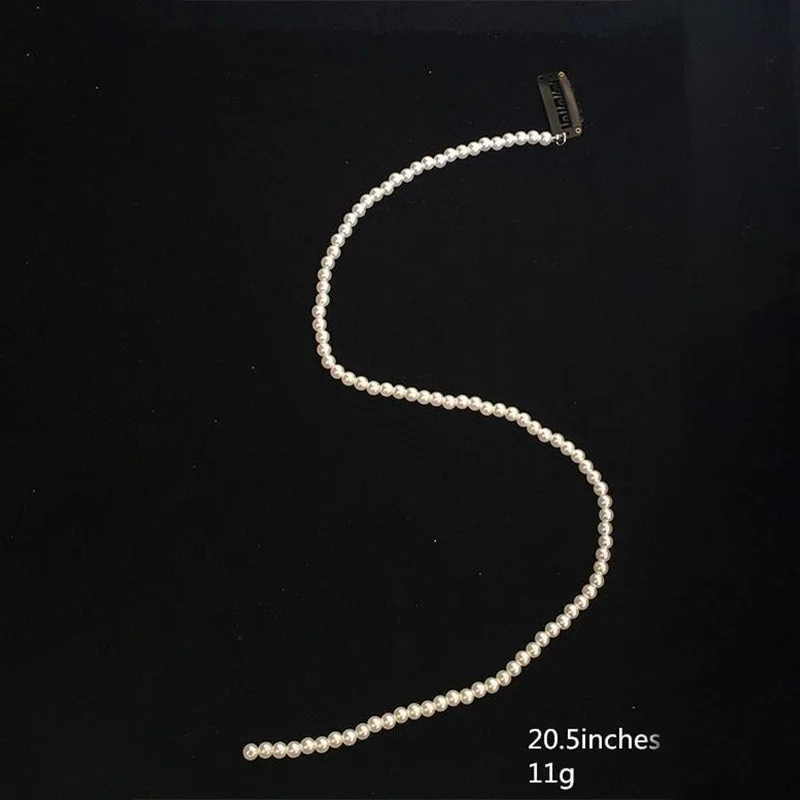 Multi-strand Pearl Embellished Long Tassel Ponytail Hair Clips