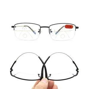 Memory Titanium Anti-blue Light Intelligent Zoom Far And Near Dual-use Reading Glasses