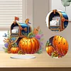 >SALE<2D Flat Print Autumn Pumpkin Mailbox DIY Table Top Diamond Painting Ornament Kit