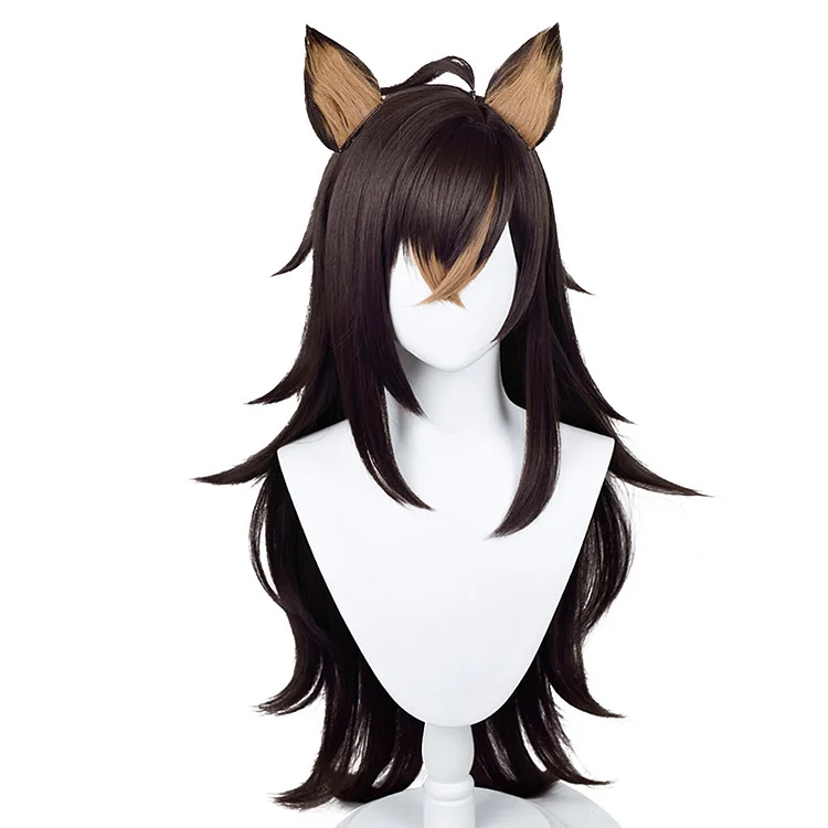 Genshin Impact Dehya Cosplay Wig Heat Resistant Synthetic Hair Carnival Halloween Party Props