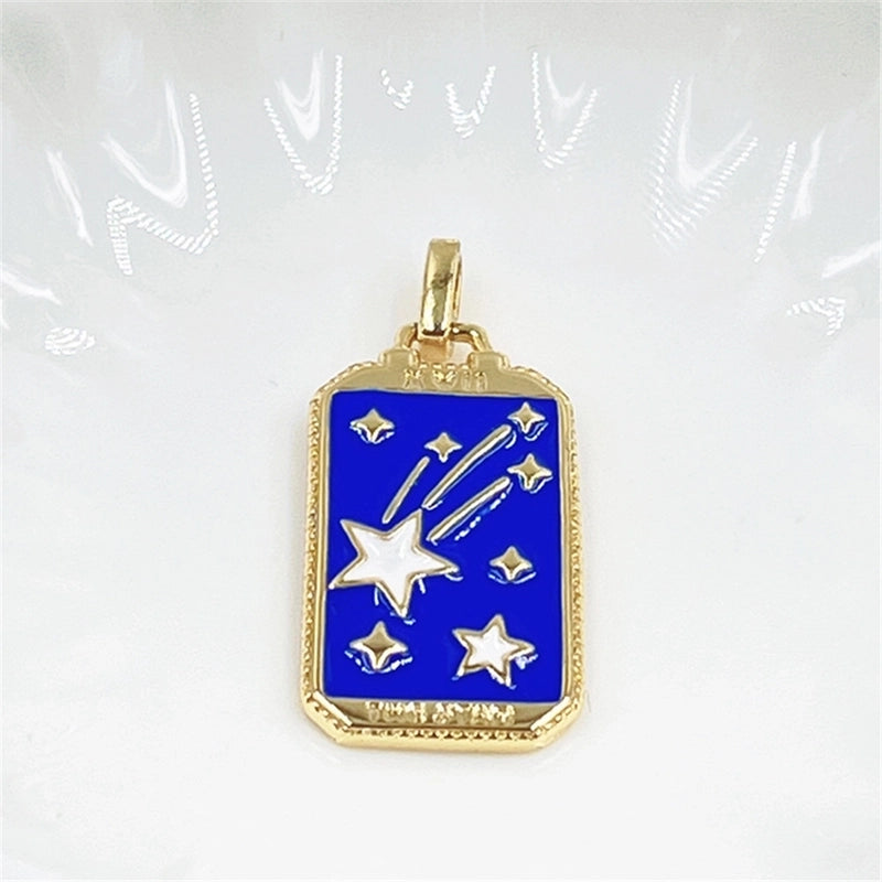 1 Piece Minimalist Star Copper Chain Pendant Necklace