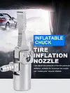 Car Tire Inflator Chuck 6mm Tire Air Chuck for 5-6mm Vehicle Automobile Air Hose