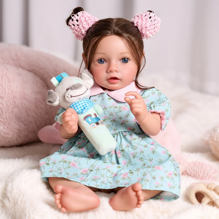 [Wet and Drink System]Babeside Smiling Daisy 20" Reborn Vinyl Baby Little Infant Girl Warm Partner