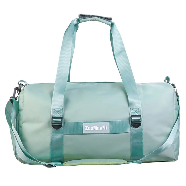 Nylon Fitness Bag Multifunctional Portable Gym Bags for Men Women (Green)