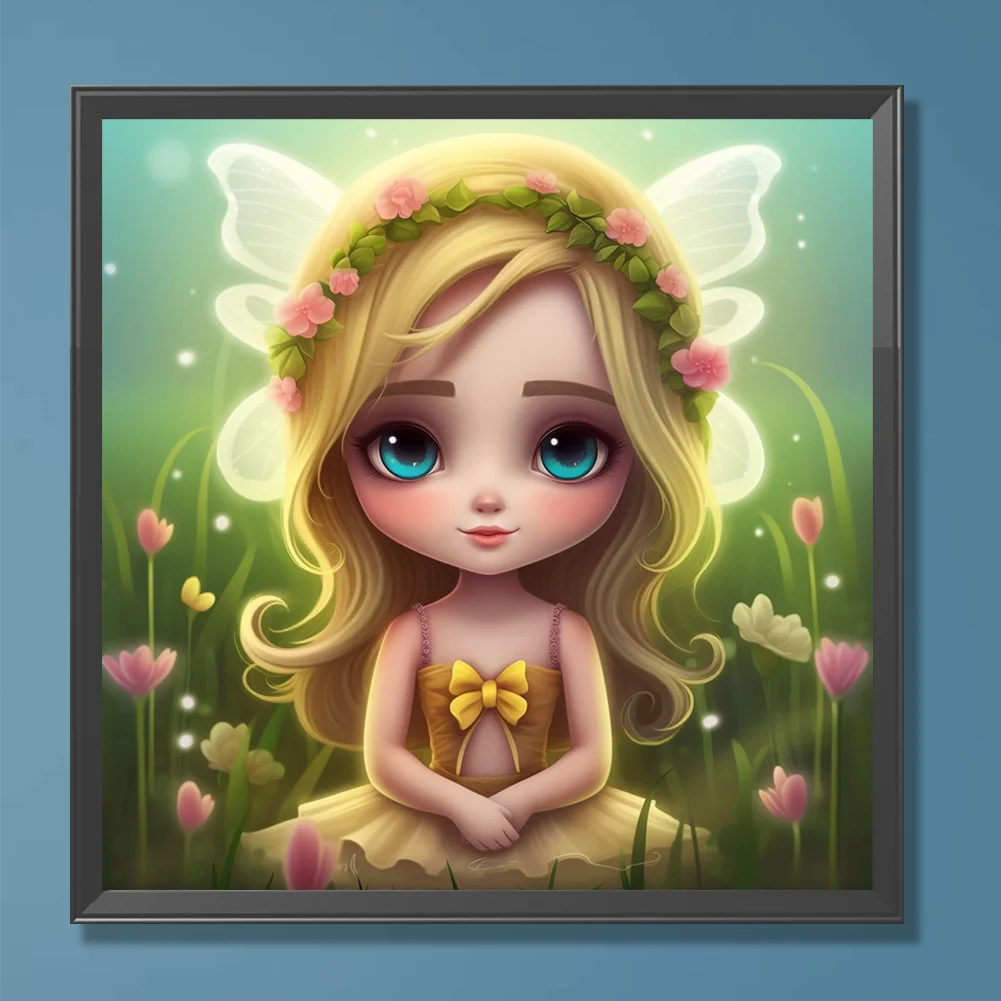 Diamond Painting - Full Round Drill - Elf Girl(Canvas|30*30cm)