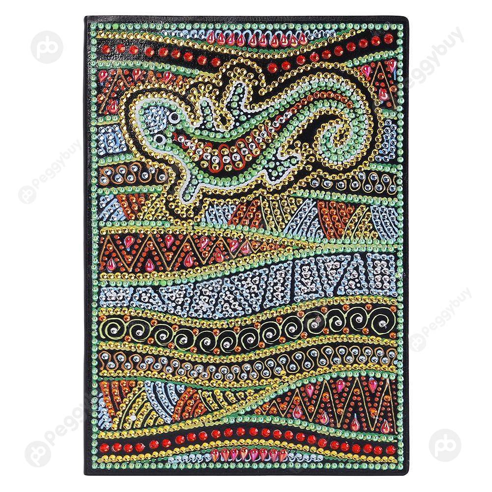 

Lizard-DIY Creative Diamond 50 Pages A5 Notebook, 501 Original