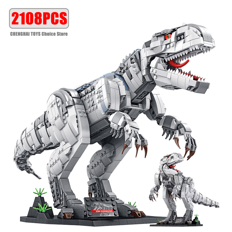 GD Monstertoys Jurassic Park Dinosaur World Building Blocks Tyrannosaurus Rex Bricks Sets Brachiosaurus Boy Toys Children Christmas Gifts