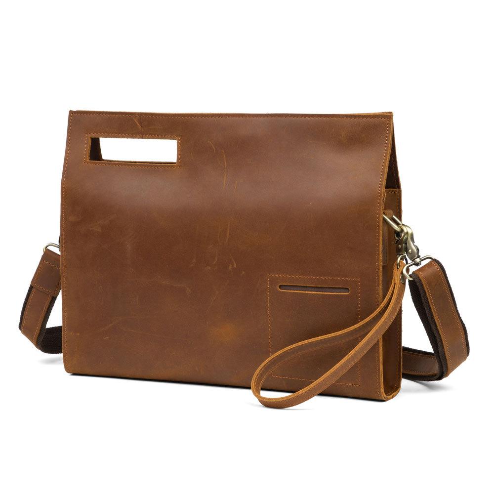 Men's Leather Should Bag A4 Size Briefcase