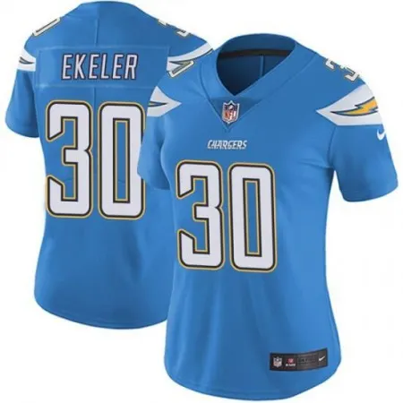 Women's Los Angeles Chargers  #30 Austin Ekeler Blue Vapor Untouchable Limited Stitched NFL Jersey