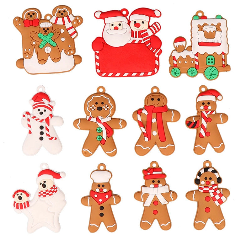 2022 New Christmas Tree Diy Pendant Gingerbread Man Twelve Source Manufacturers Christmas Scene Layout Pendant