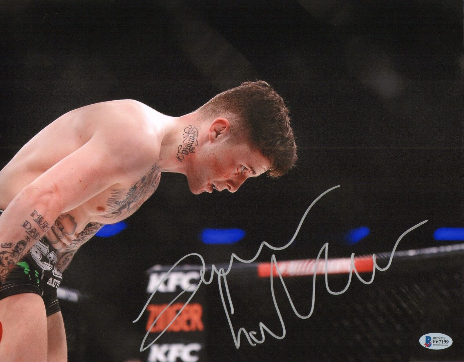 James Gallagher Signed 11x14 Photo Poster painting BAS Beckett COA Bellator MMA Picture Auto'd L