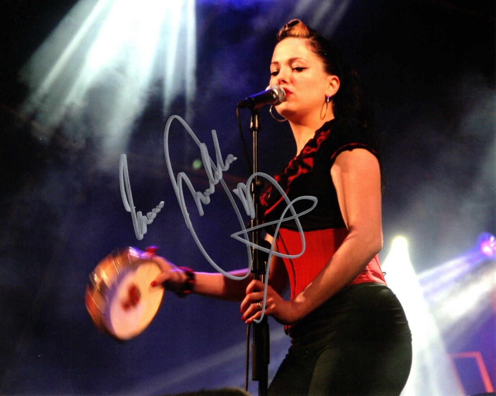 Imelda May Signed - Autographed Irish Singer Songwriter Concert 8x10 inch Photo Poster painting