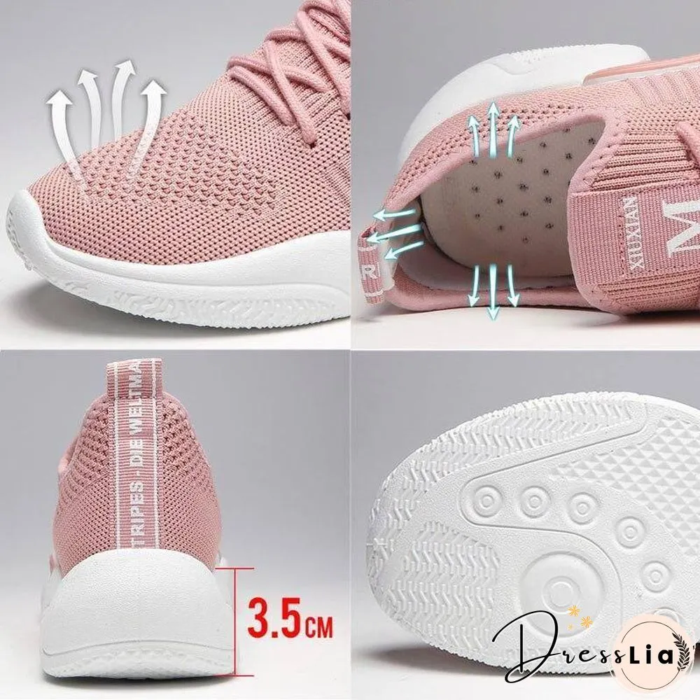 Womens Fashion Casual Shoes Lightweight Platform Ladies Breathable Sneakers Tenis Feminino