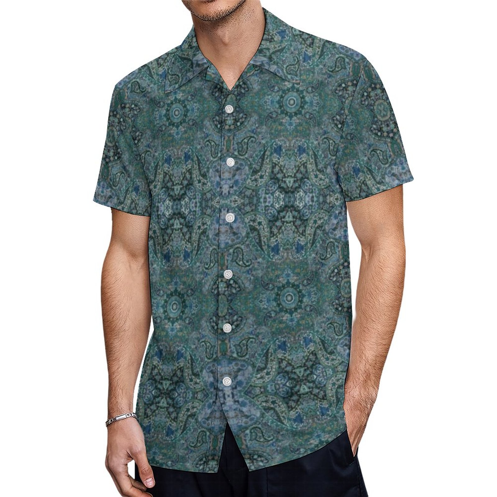Hambywg Persian Look Designer Legging Hawaiian Shirt Mens Button Down Plus Size Tropical Hawaii Beach Shirts