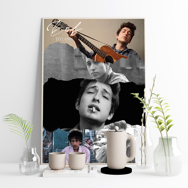 Bob Dylan Singer Music Art Prints Poster Star Photo Retro Canvas Painting Modern Wall Stickers Bar Pub Club Room Decor Fans Gift