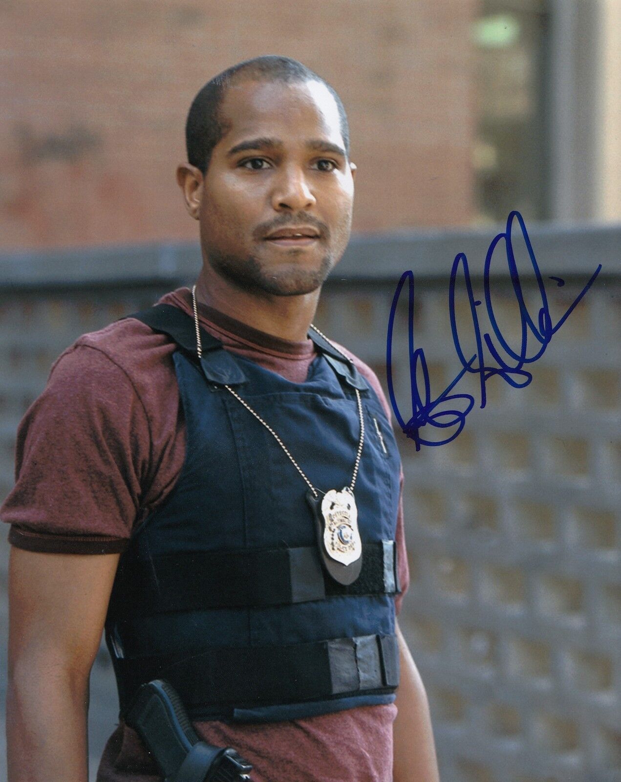 SETH GILLIAM signed (THE WIRE) 8X10 Photo Poster painting *ELLIS CARVER* W/COA