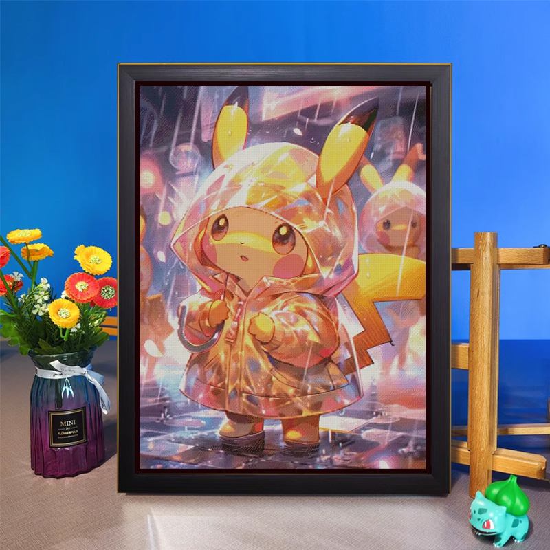 [ZZ3789-Rainy Night Pkq]  Painting Fairy Cross Stitch