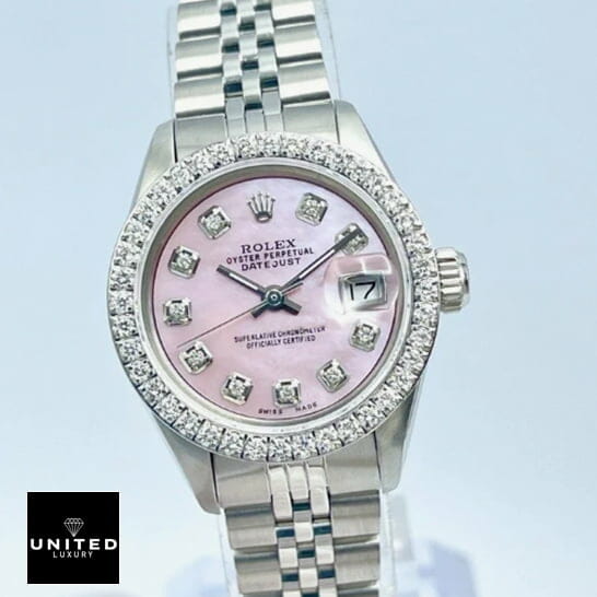 Rolex Datejust Diamond Bezel Jubilee Replica front view