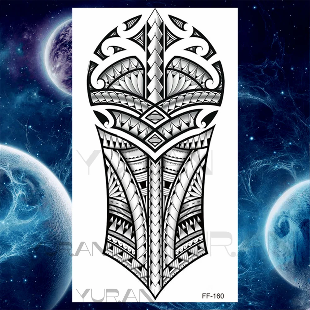 Sdrawing Scary Temporary Tattoos For Men Women Realistic Wolf Forest Lion Tiger Vampire Compass Fake Tattoo Sticker Arm Body Tatoos