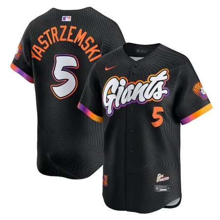 Youth San Francisco Giants #5 Mike Yastrzemski  Anthracite 2025 City Connect Limited Jersey