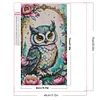 (US Only)Partial AB Diamond Painting - Full Round Drill - Owl (Canvas|45*75cm)