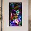 (40*70cm)Cat - Full Round Drill Diamond Painting
