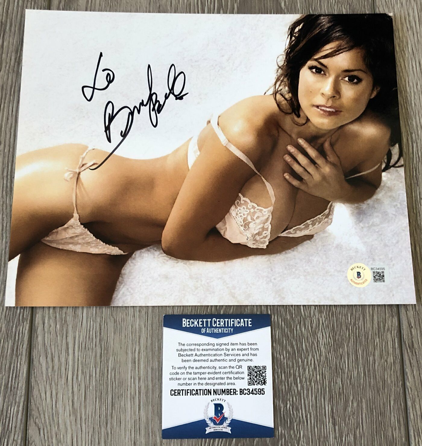 BROOKE BURKE SIGNED AUTOGRAPH E! WILD ON SEXY 8x10 Photo Poster painting A w/ BECKETT BAS COA