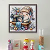 Sewing Gnome-11CT Stamped Cross Stitch 45*45cm/17.72*17.72in tapestrymarket