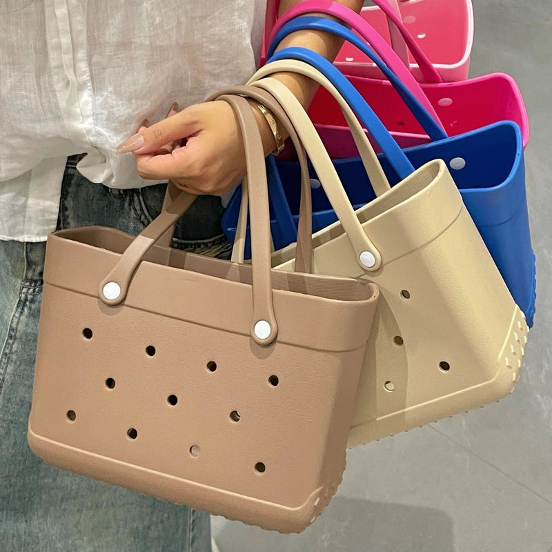 Women's EVA Solid Color Basic Square Open Handbag