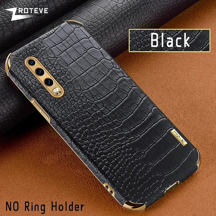 For Huawei P30 Case Zroteve Crocodile Pattern Leather Ring Cover For Huawei P30 P40 P50 Pro Plus Lite 5G Shockproof Phone Cases