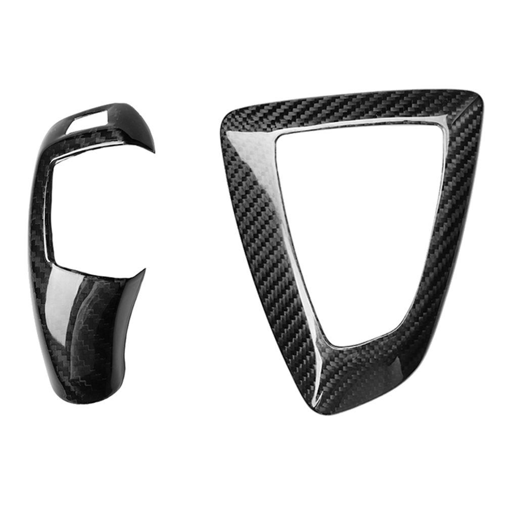 

Carbon Fiber Gear Shift Panel Frame Knob Cover for BMW 1 2 3 4 Series RHD, 501 Original