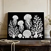 DIY Pearl Painting Jellyfish for Home Wall Decor with Frame(20x30cm)