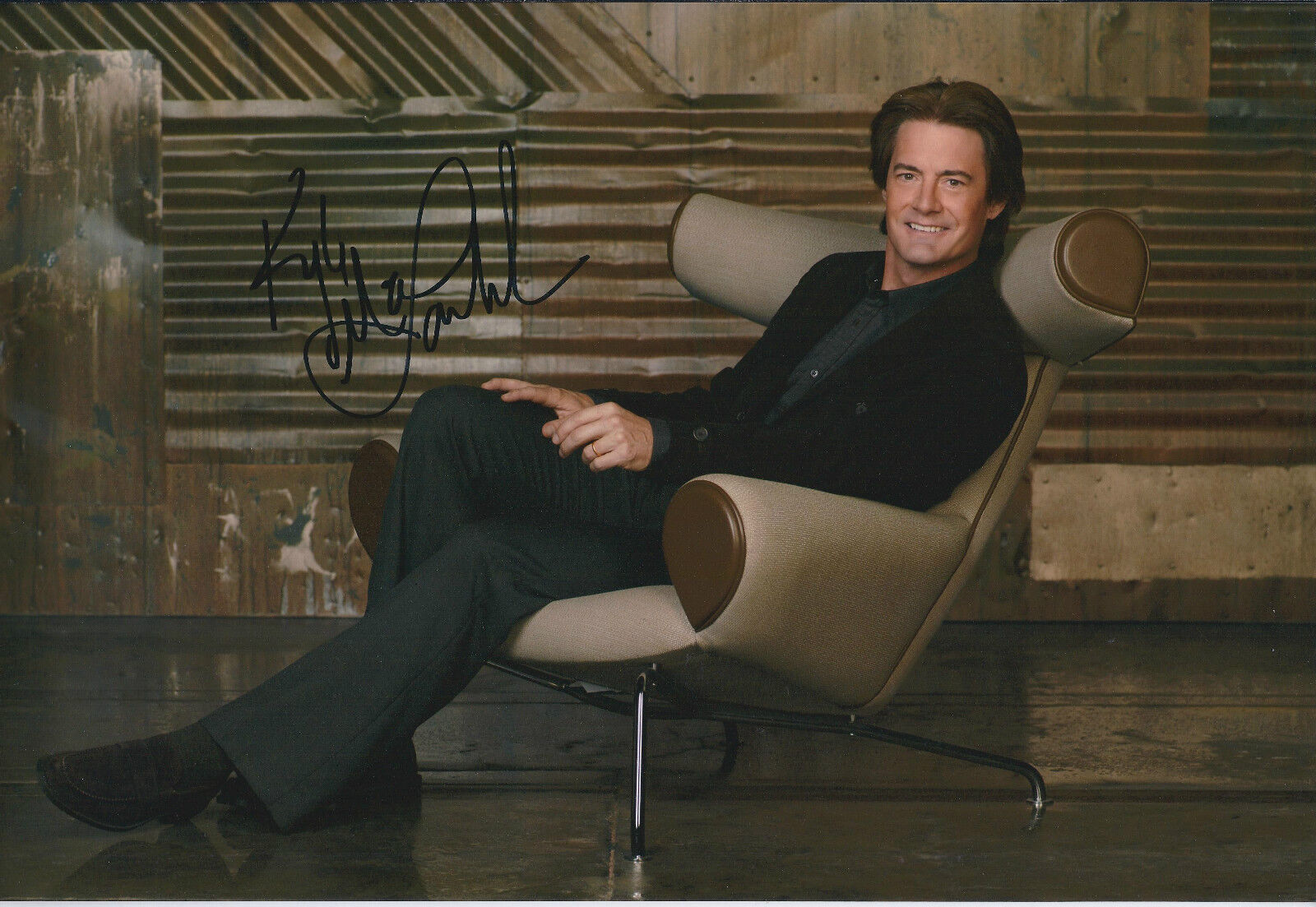 Kyle MACLACHLAN Signed Autograph 12x8 Photo Poster painting AFTAL Desperate Housewives Authentic