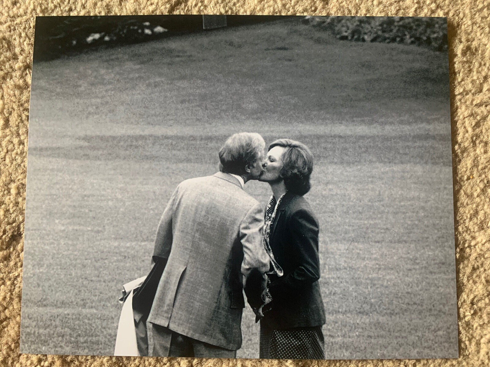 Jimmy & Rosalynn Carter President 8x10 B&W Promo Photo Poster painting #5