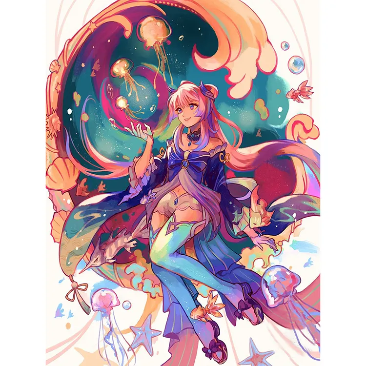 Genshin Impact&middot;Lisa 30*40CM (Canvas) Full Round Drill Diamond Painting gbfke