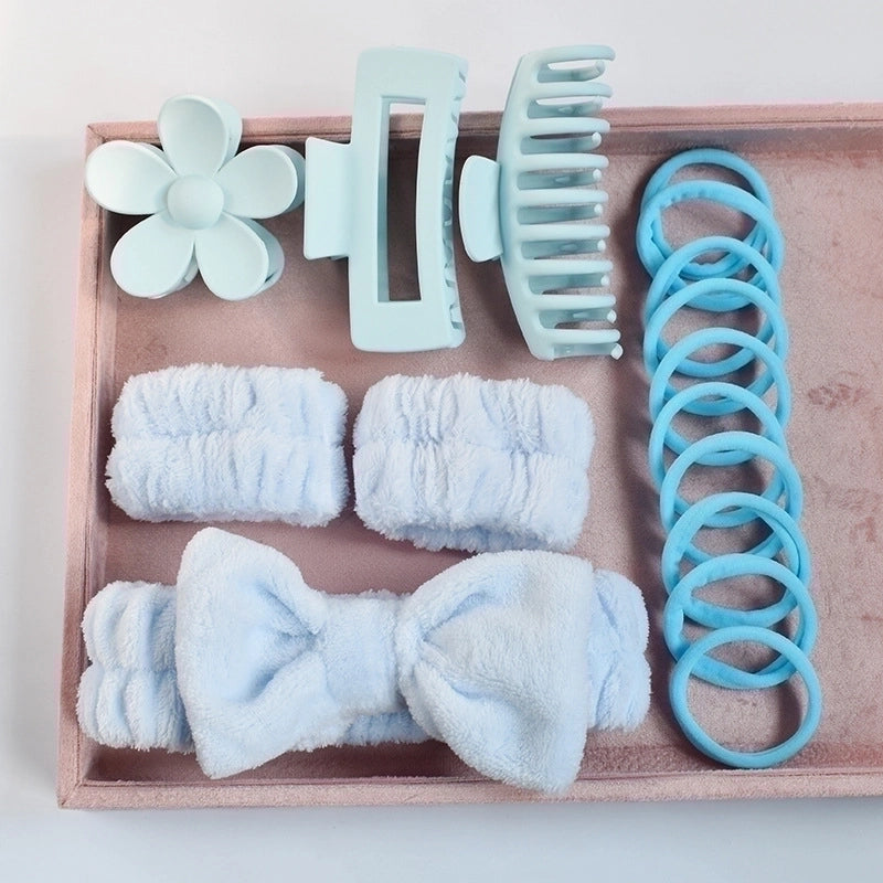 Women’s Minimalist Classic Style Bow Knot Plastic Cloth Spray Paint Hair Claws