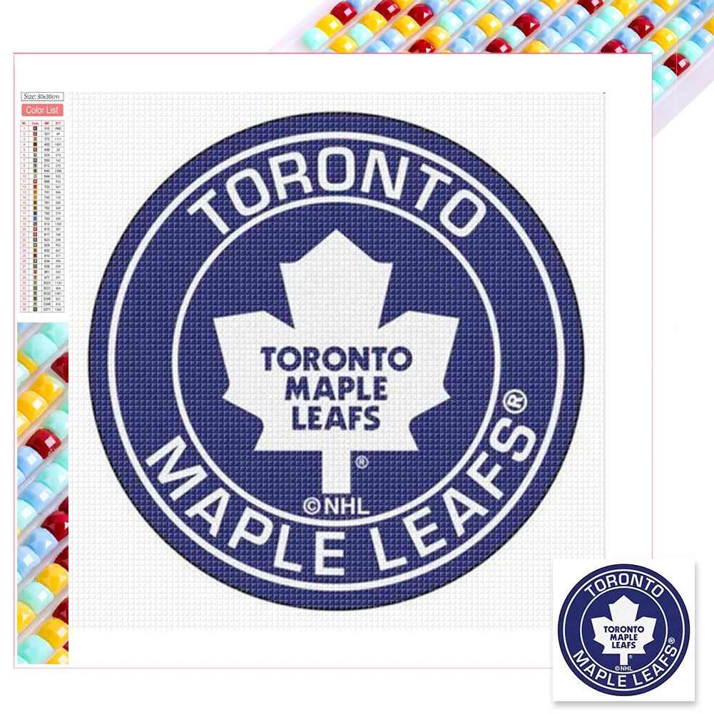 Nfl Toronto Maple Leafs 30*30cm(picture) full square drill diamond painting