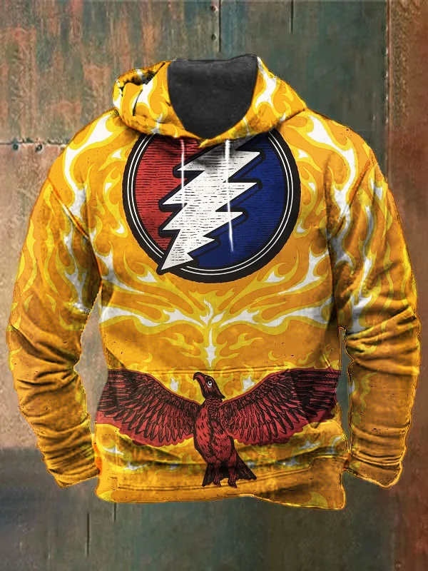 Unisex Skull Print Heavyweight Hoodies