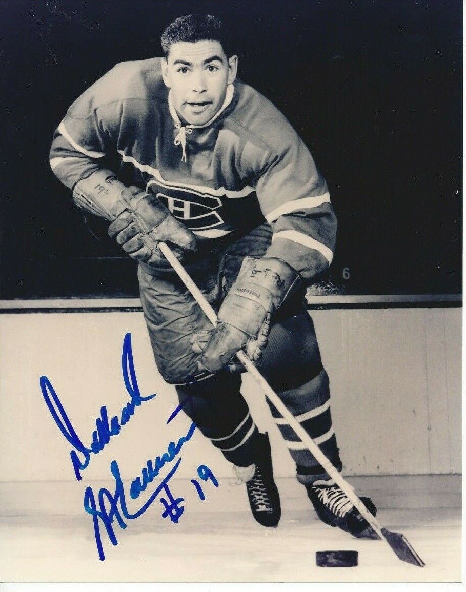 Dollard St. Laurent Autographed 8x10 Montreal CanadiensB781