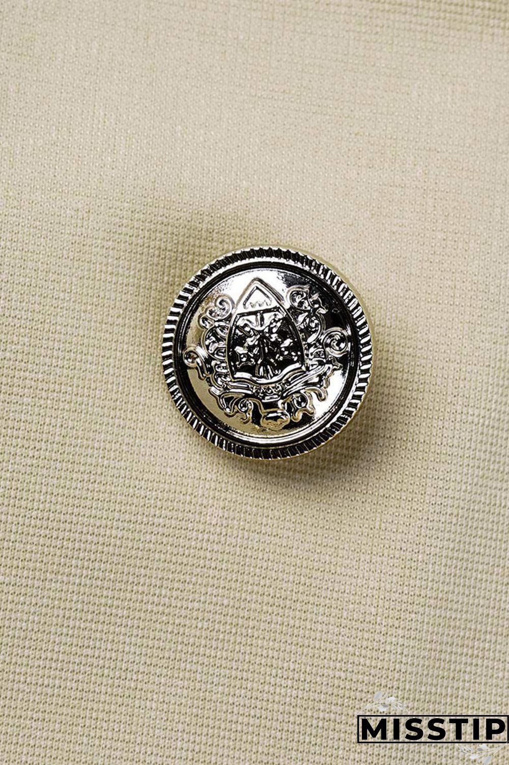 Khaki Casual Solid Patchwork Buttons Turn-back Collar Long Sleeve Two Pieces