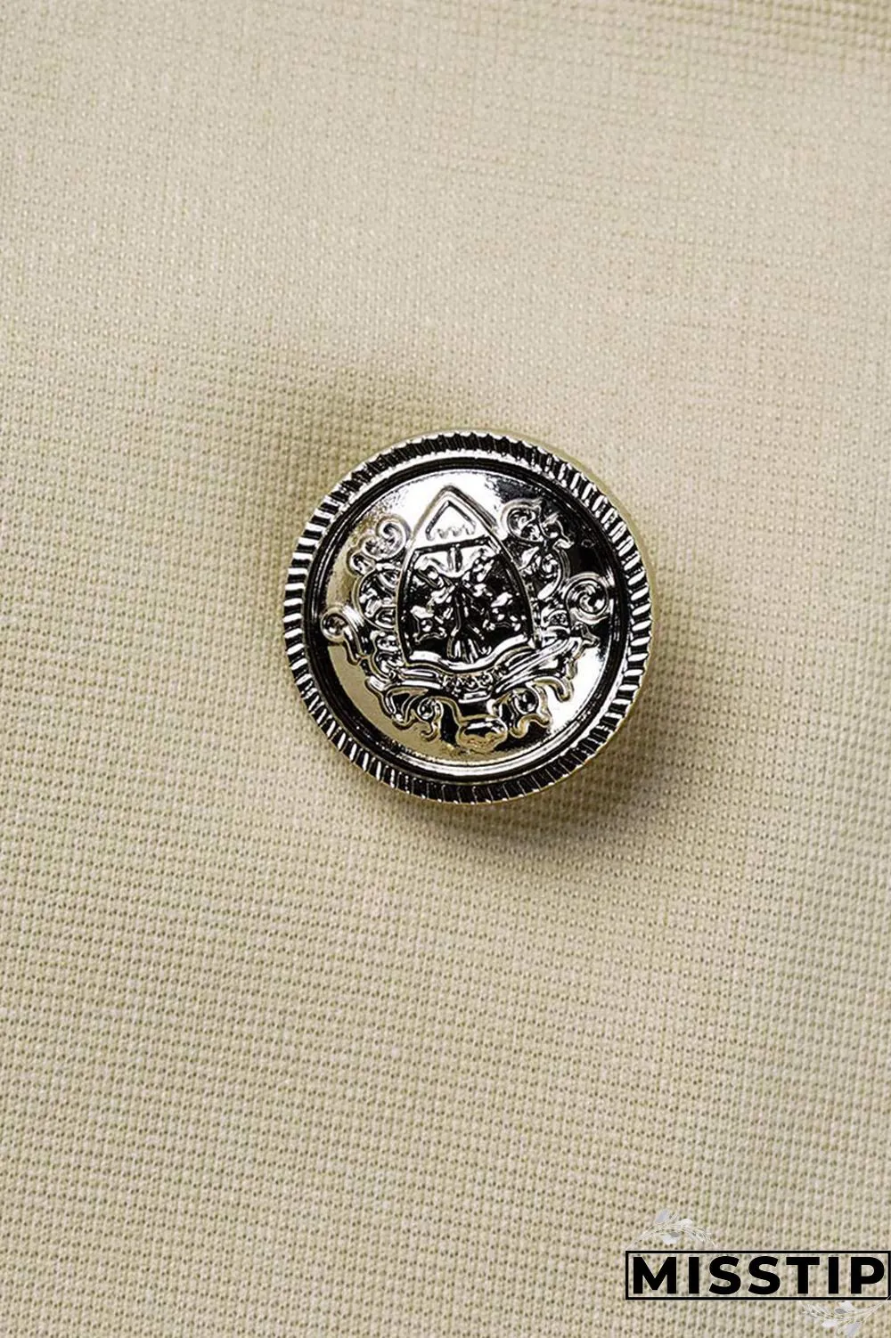 Khaki Casual Solid Patchwork Buttons Turn-back Collar Long Sleeve Two Pieces