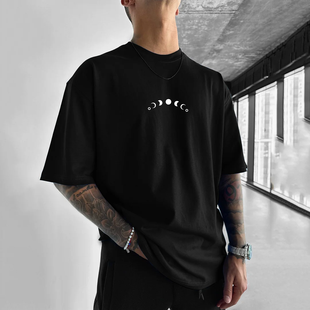 Leisure Trees Moon Printed T-shirt