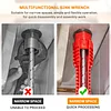 Multifunctional sink wrench eight-in-one bathroom special wash basin faucet water pipe loosening artifact installation tool