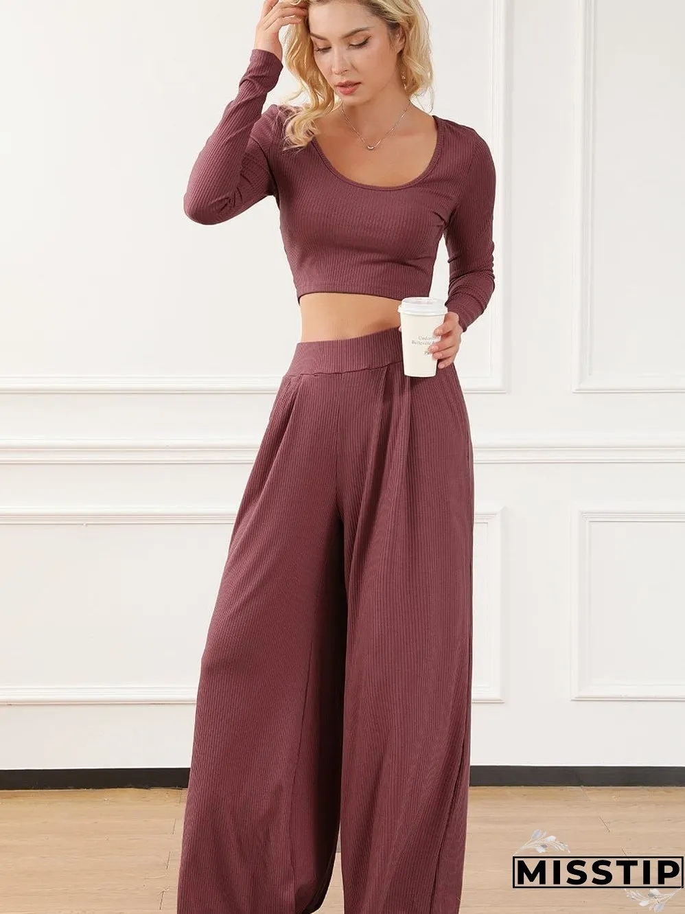 Comfortable Knit Set: Perfect for Lounging or Going Out