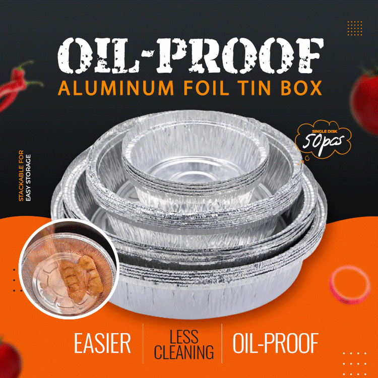 ?Hot Sale?Oil-Proof Aluminum Foil Tin Box（50% OFF）