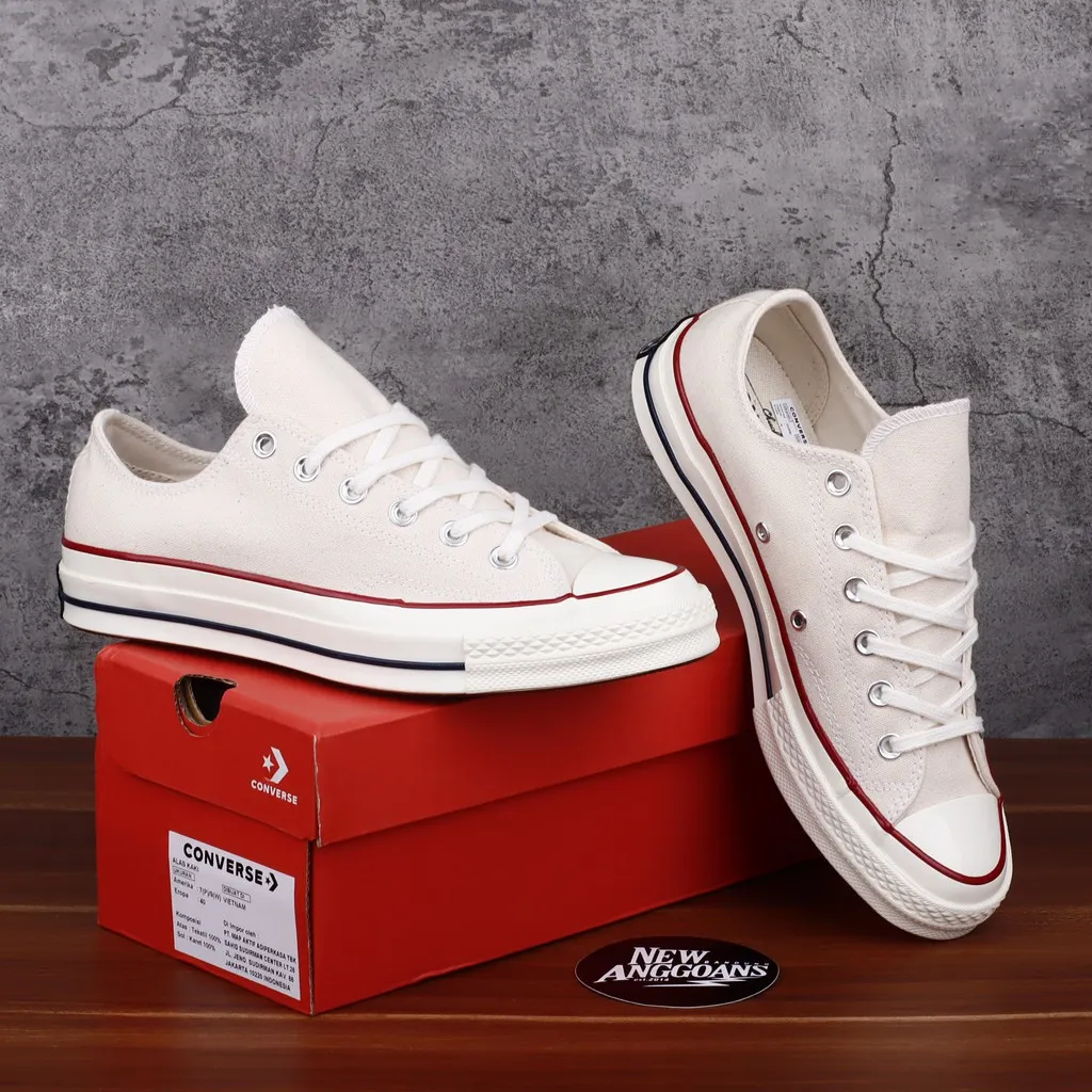 Chuck 70s Parchment Garnet Egret Ox Low