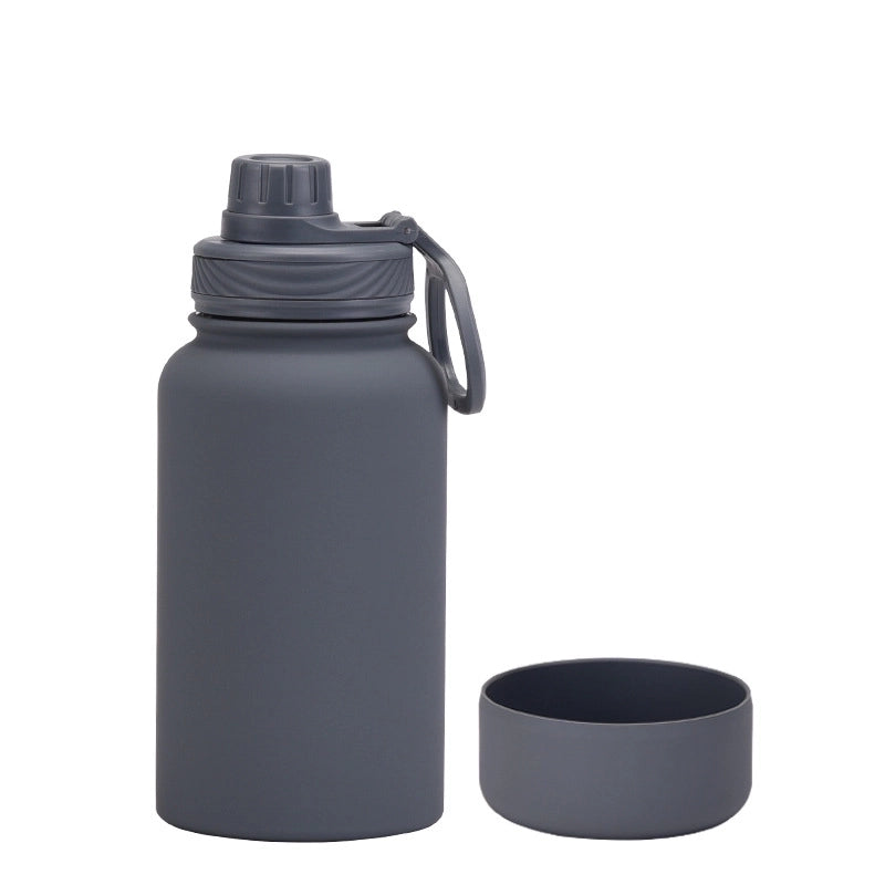 Casual Solid Color Stainless Steel Silica Gel Water Bottles 1 Piece