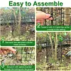 6 Pcs Tree Trunk Protector Metal Plant Guard Protectors with Zip Ties & Stakes