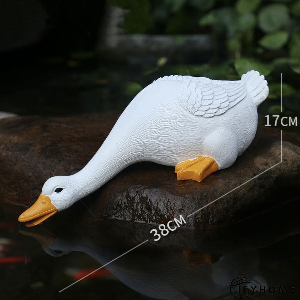 Duck Figurine Waterproof Resin Garden Ornaments | IFYHOME